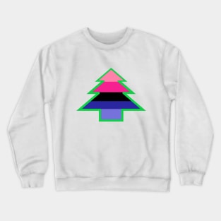 Omnisexual/Omniromantic Pride: Christmas Tree Crewneck Sweatshirt